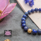 Preview: Lapislazuli mit vergoldeter Silber-Perle